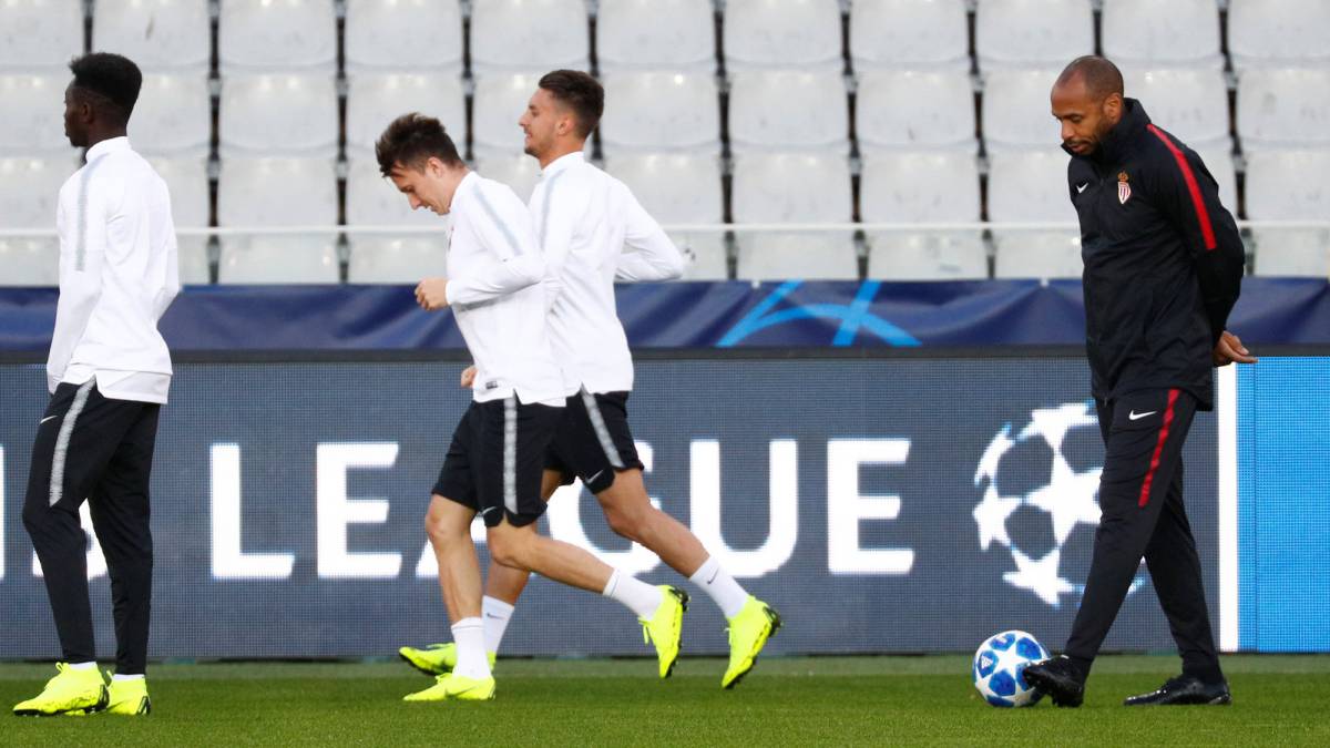 Henry, durante el entrenamiento del Mónaco.