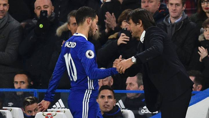 La llegada de Antonio Conte trastocaría el sueño de Hazard