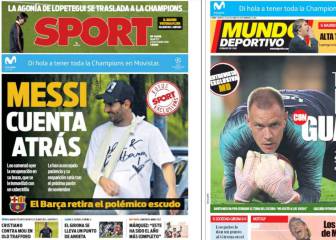 Messi ya sonríe en las portadas de Sport