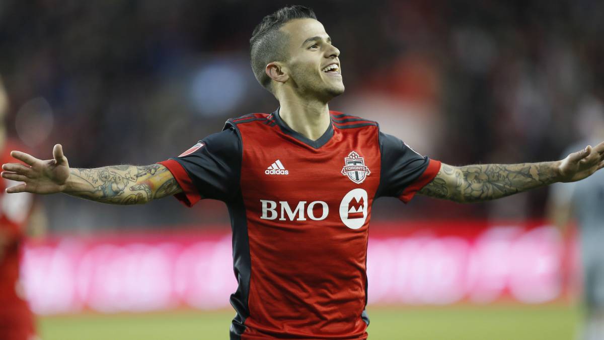El delantero italiano del Toronto FC, Sebastián Giovinco, durante un partido.