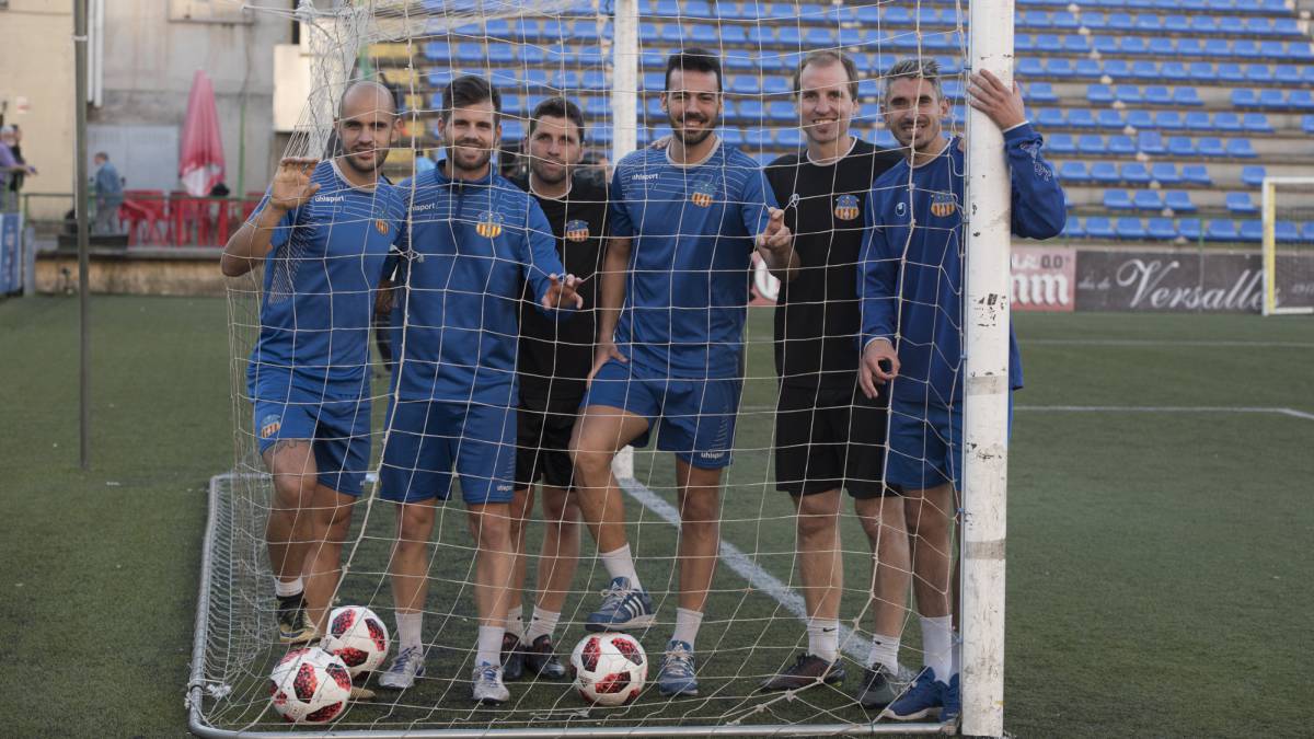 Azparren, técnico del Sant Andreu compareció en la rueda de prensa previa al duelo ante el Atlético.