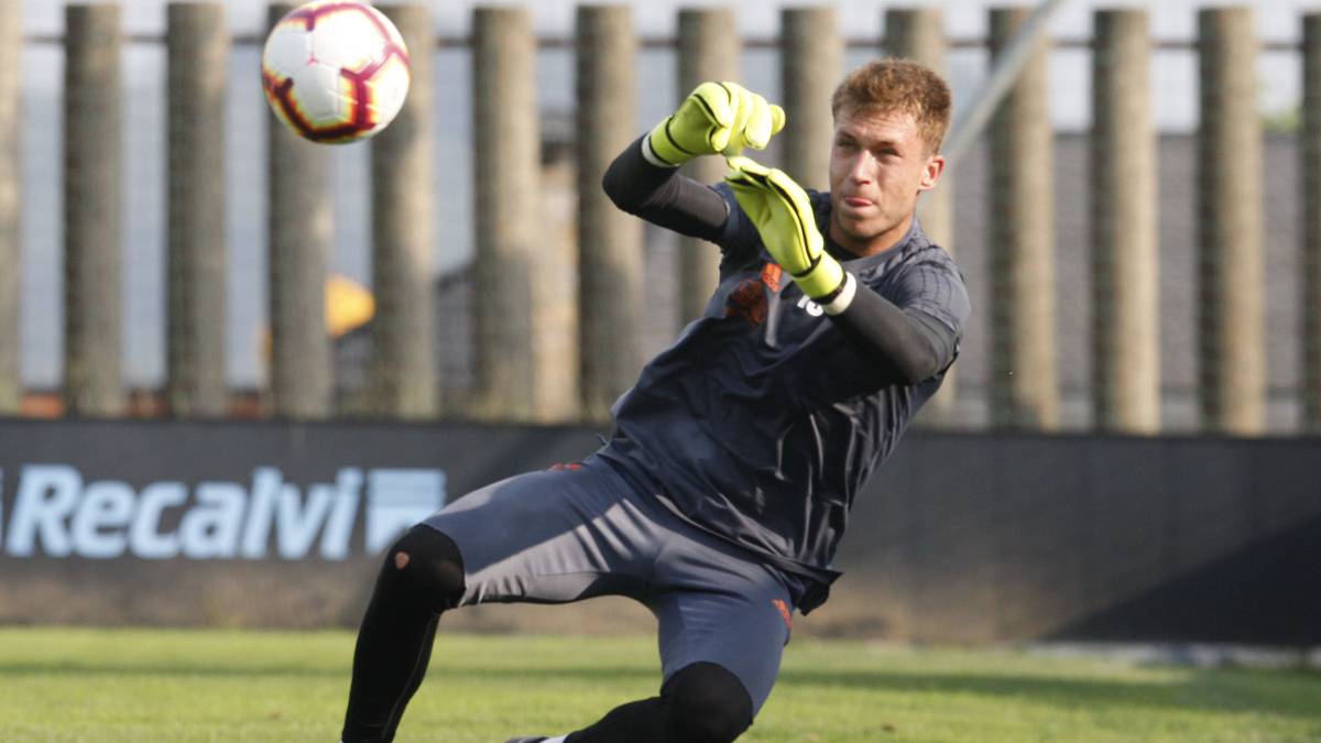 Rubén Blanco, portero del Celta