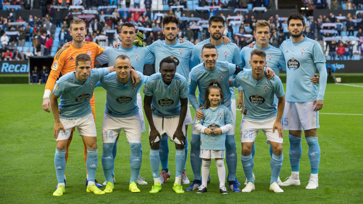 La formación inicial presentada por el Celta en el encuentro de Copa del Rey ante la Real Sociedad.