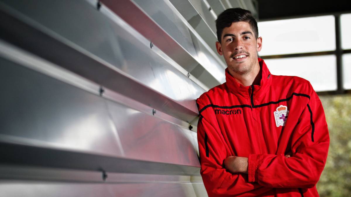 Carlos Fernández posa para el Diario AS en Abegondo