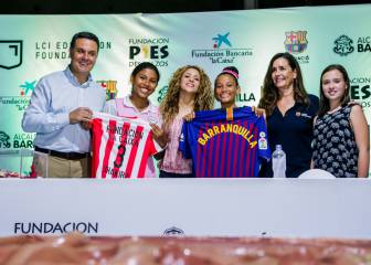 Shakira, la Fundación 'La Caixa' y la del Barça dan inicio a una nueva escuela en Barranquilla