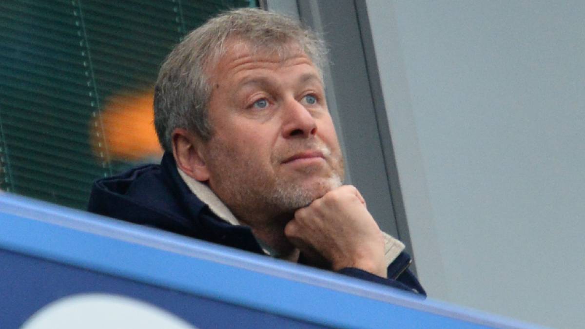Roman Abramovich, propietario del Chelsea, en Stamford Bridge en febrero de 2016.