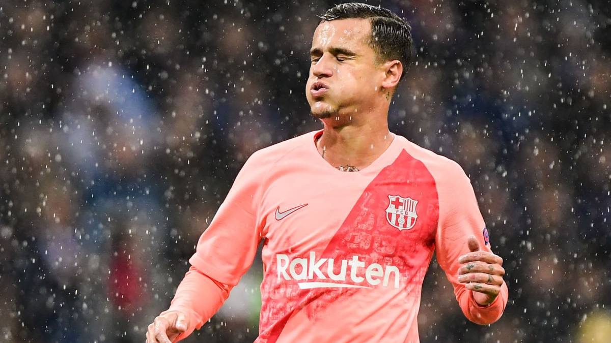 El jugador brasileño del Barcelona, Phillipe Coutinho, durante un partido.