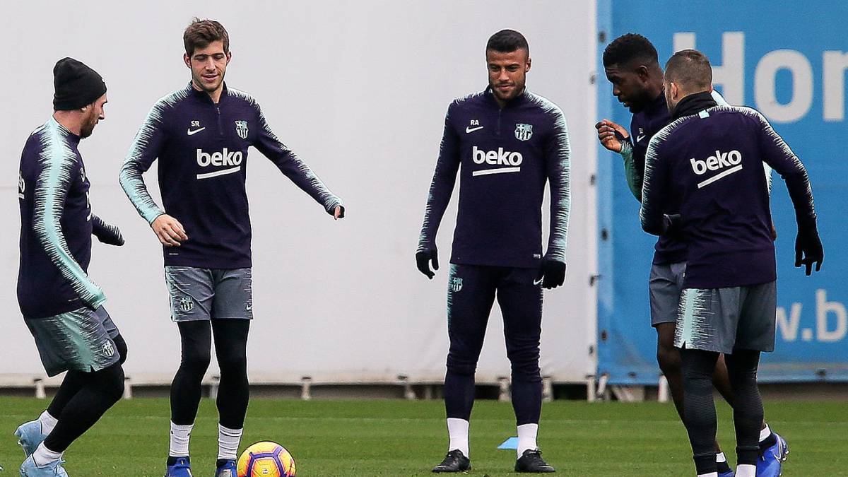 Messi y Umtiti.