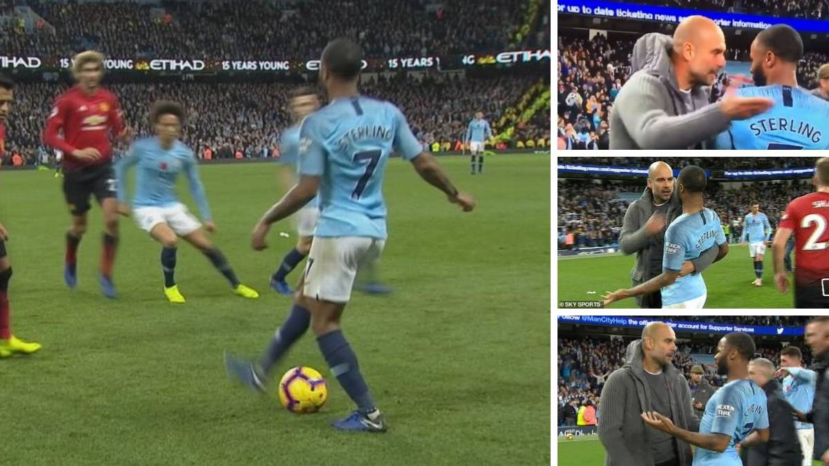 Sterling reveals what Mata said to him during Manchester derby
