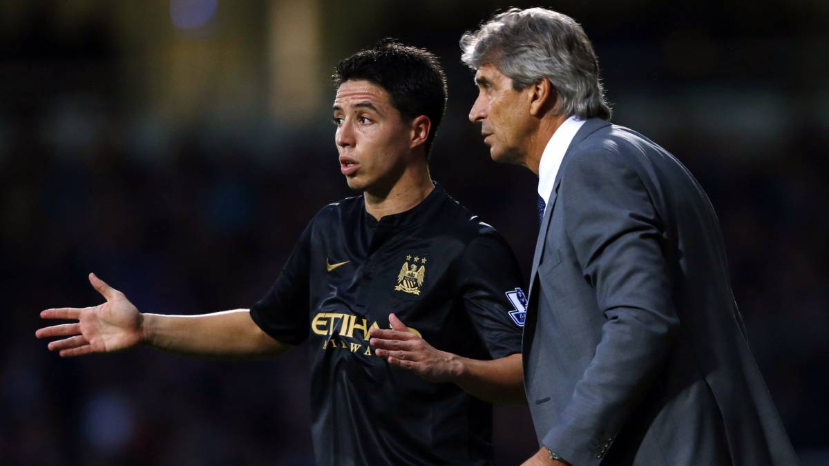 Nasri con Pellegrini