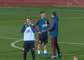 ¿Qué explicó Luis Enrique a Asensio en esta charla aparte?