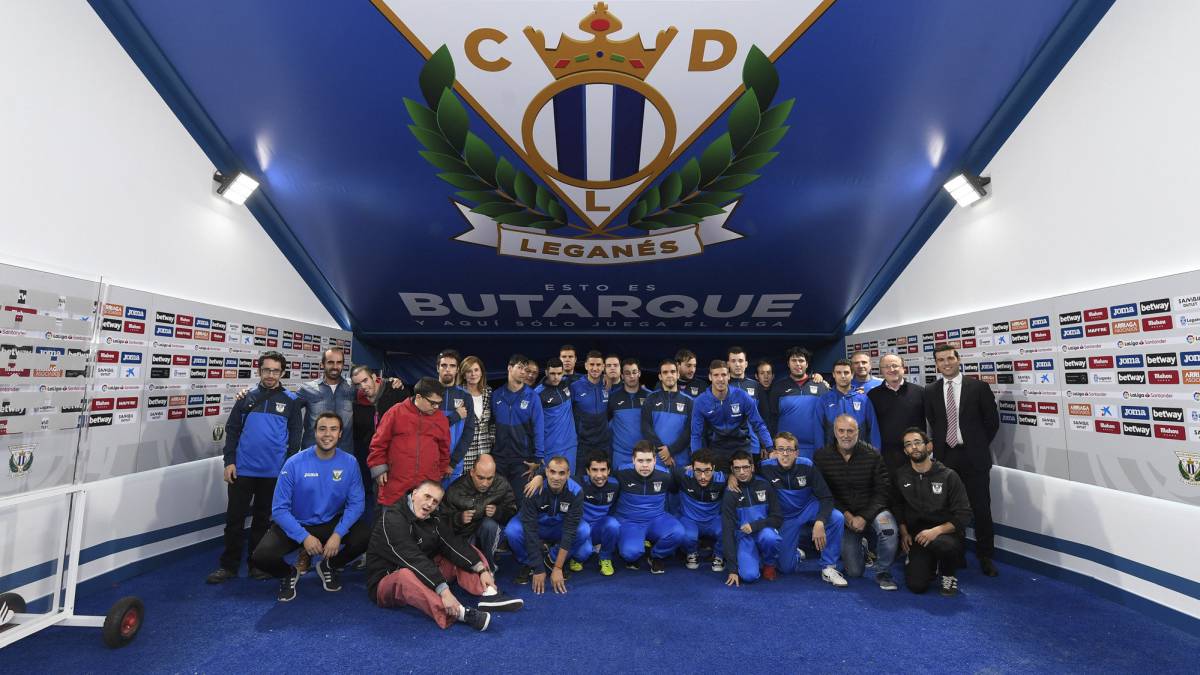 PRESENTACION LALIGA GENUINE EN EL ESTADIO DE BUTARQUE VICTORIA PAVON RUBEN PEREZ DANIEL OJEDA