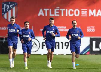 El Atlético de Madrid se entrenó de nuevo sin Diego Costa
