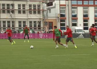 Antes de la lesión James hizo esto en la práctica del Bayern