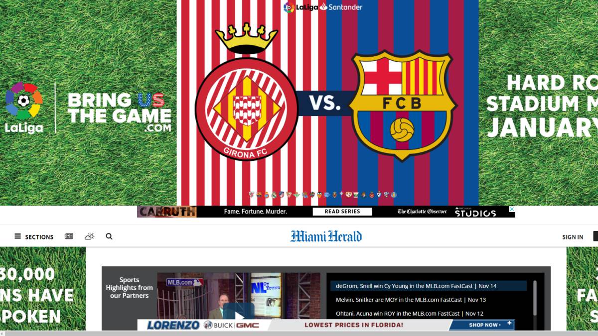 LaLiga compra publicidad del Girona-Barcelona en Miami