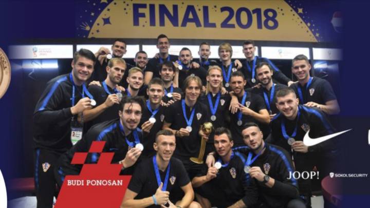 La Federación croata homenajeó a Mandzukic, Corluka y Subasic.
