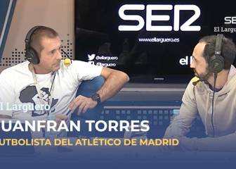 El 'recadito' de Juanfran para Xavi sobre el césped del Metropolitano