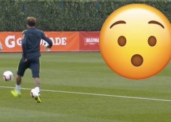 Tan inaudito como anómalo: risas en Brasil por fallar Neymar este control
