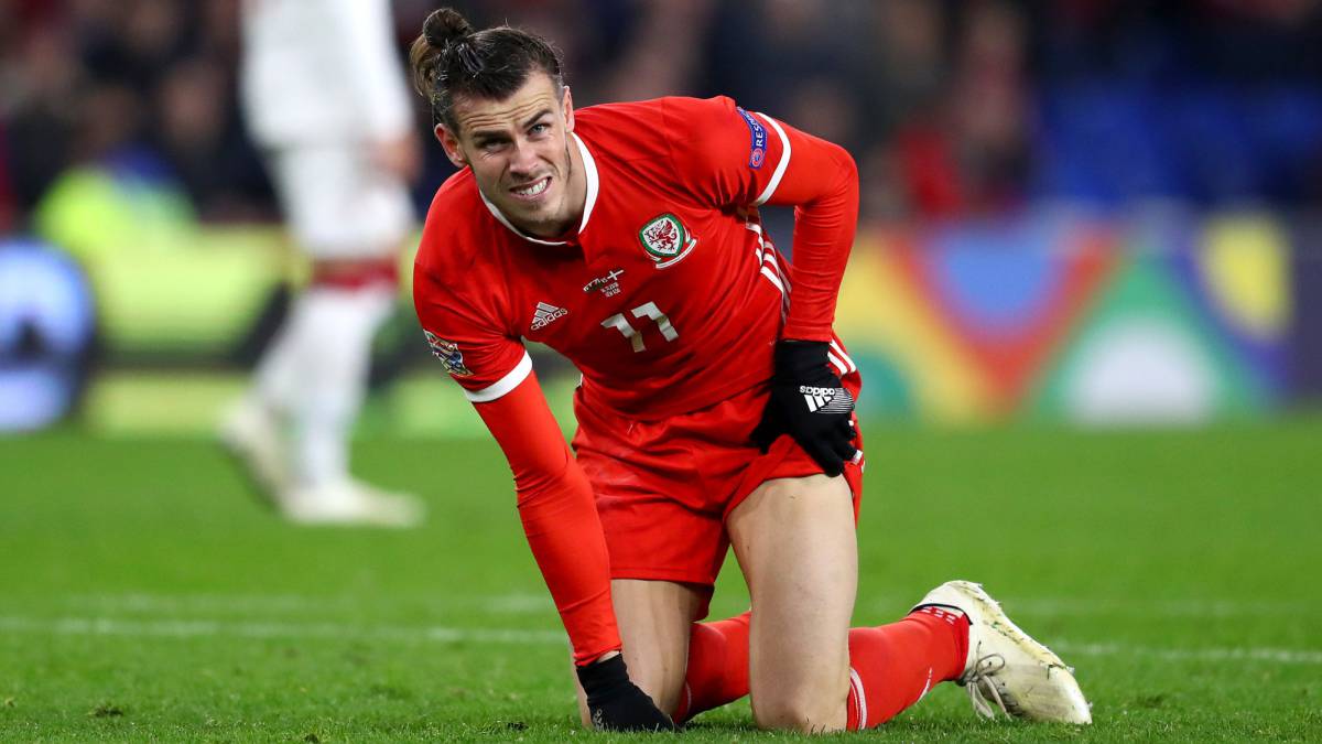Bale, durante el Gales-Dinamarca.