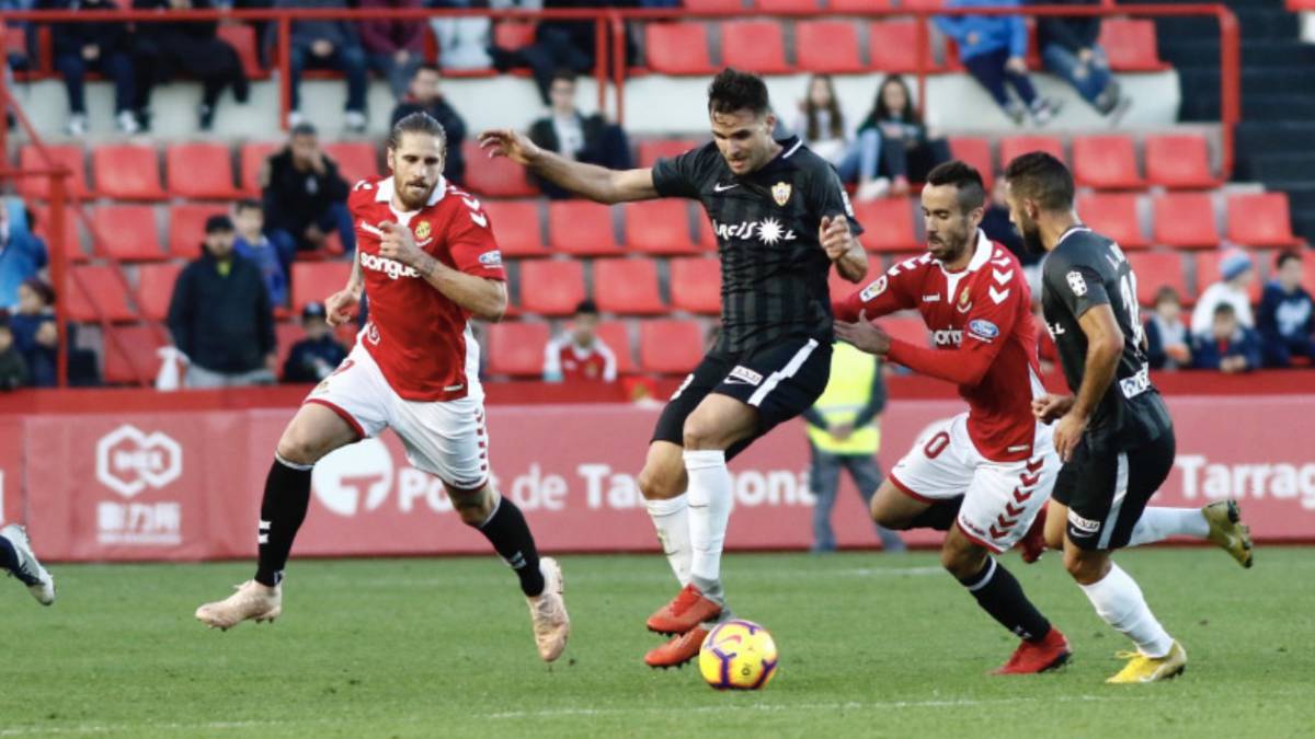 Nàstic 2-2 Almería: resumen, goles y resultado del partido