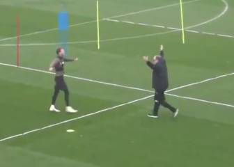Golazo en un entrenamiento: todo normal hasta que aparece Bielsa...