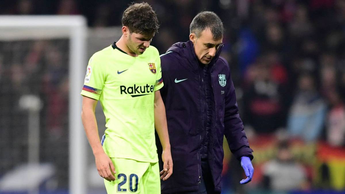 Sergi Roberto, KO: se fue con una lesión en el isquiotibial izquierdo