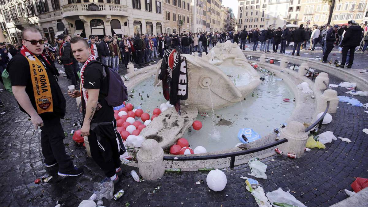 Roma blinda sus monumentos ante la llegada de madridistas