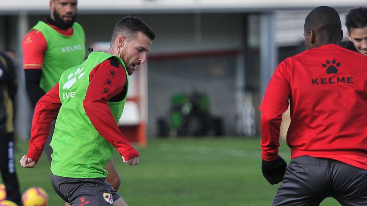 Tito, durante el entrenamiento del lunes.