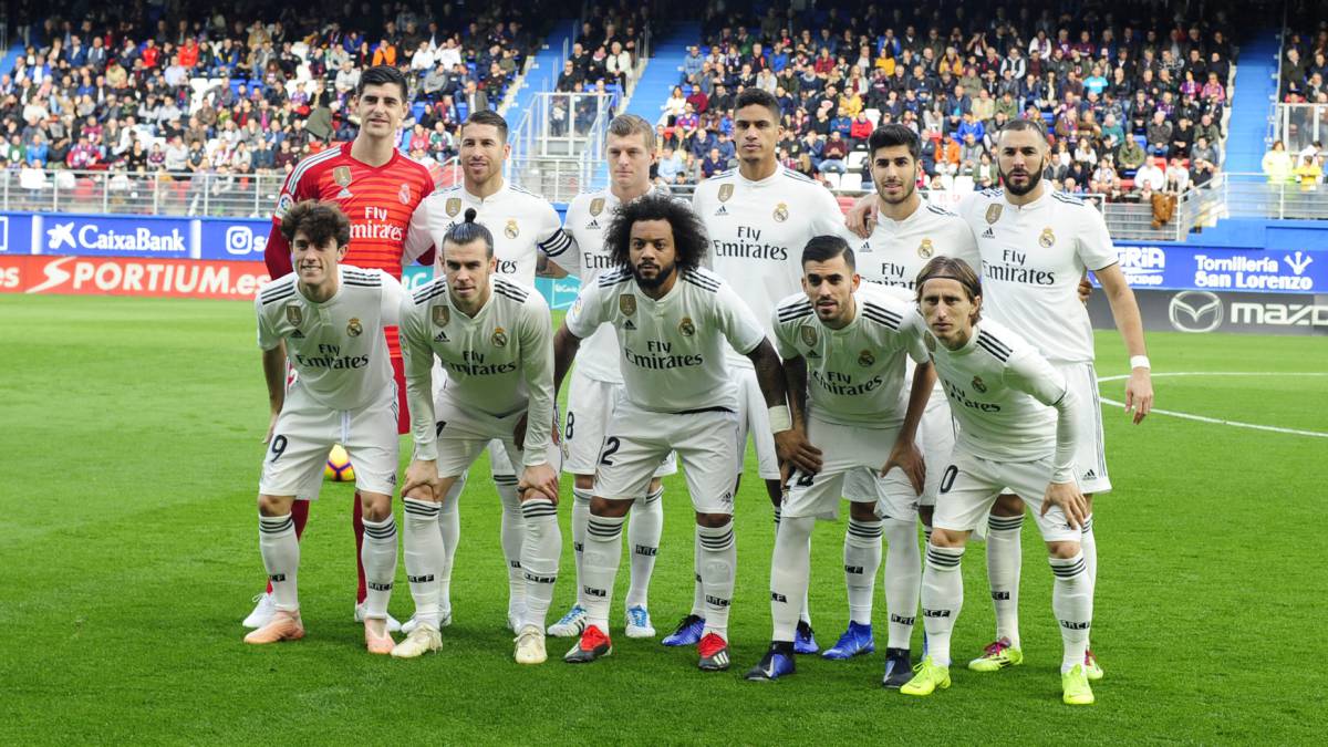 REAL MADRID FORMACION en Eibar
