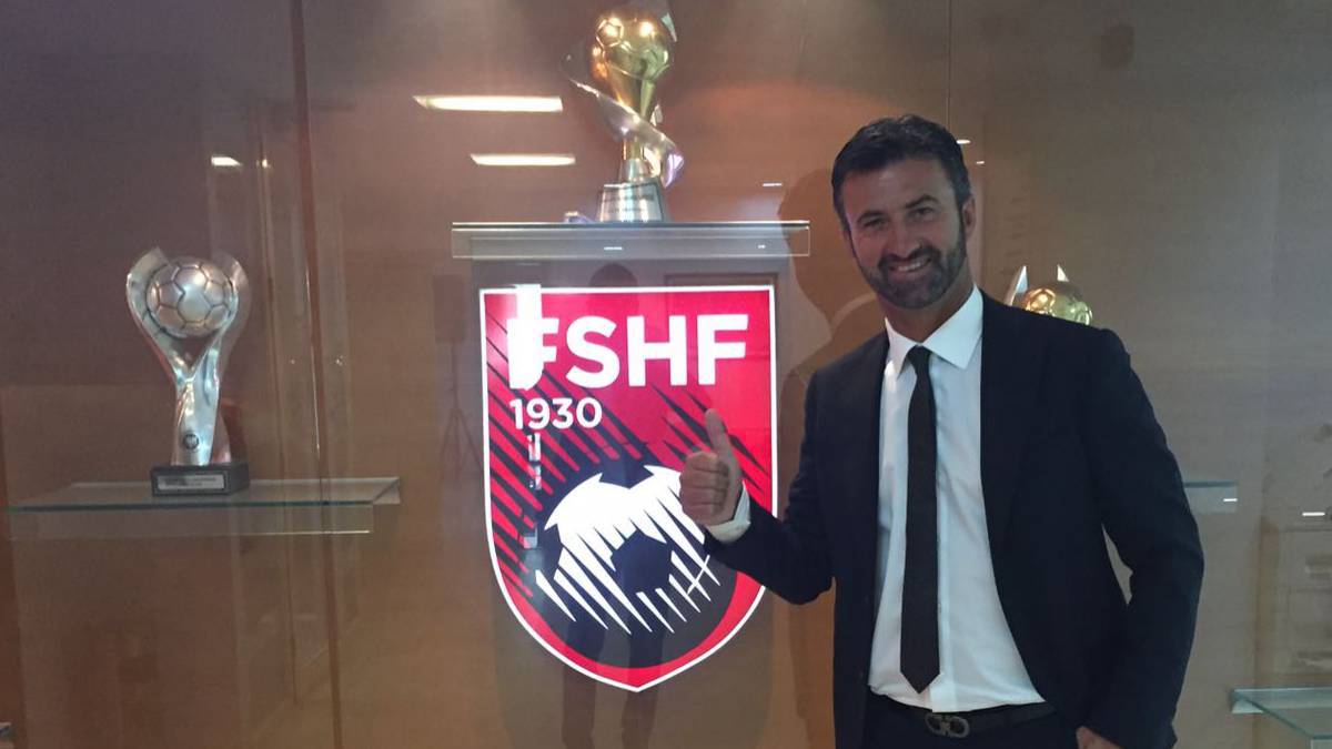 Christian Panucci, seleccionador de Albania y exjugador de Real Madrid y Roma.