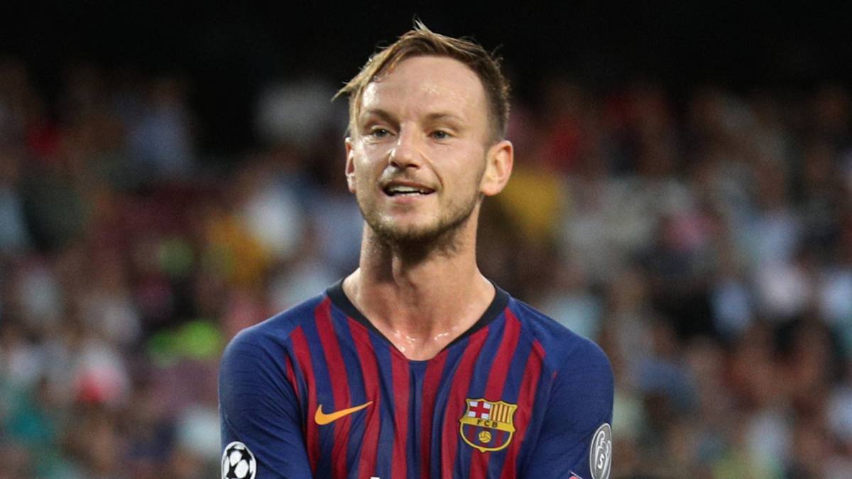 El centrocampista croata del Barcelona, Ivan Rakitic, durante un partido.