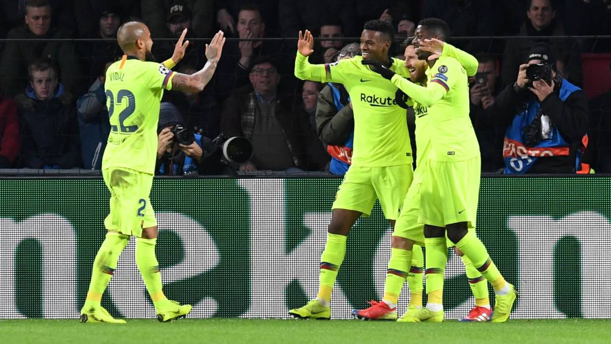PSV-Barcelona en directo: La Champions League, en vivo