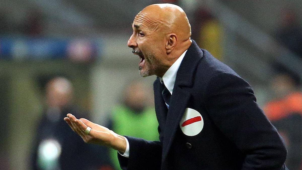 El entrenador italiano del Inter de Milán, Luciano Spalletti, durante un partido.