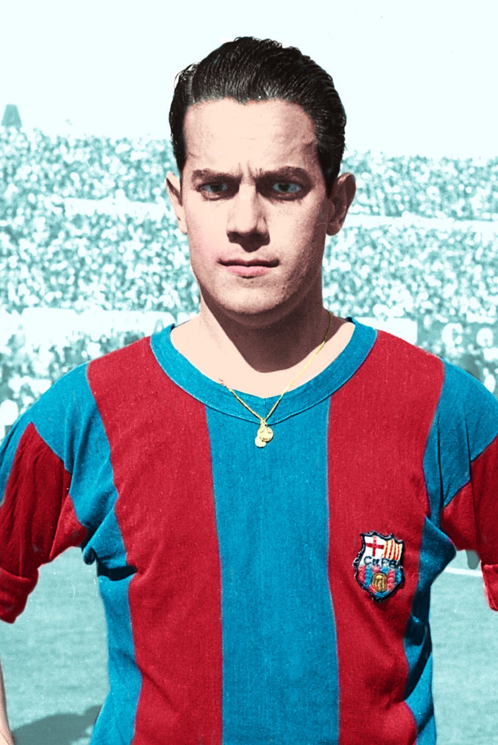 Luis Suárez. El futbolista coruñés jugó con el Barcelona desde 1954 hasta 1961. Llevó el '10' la temporada 60/61. 