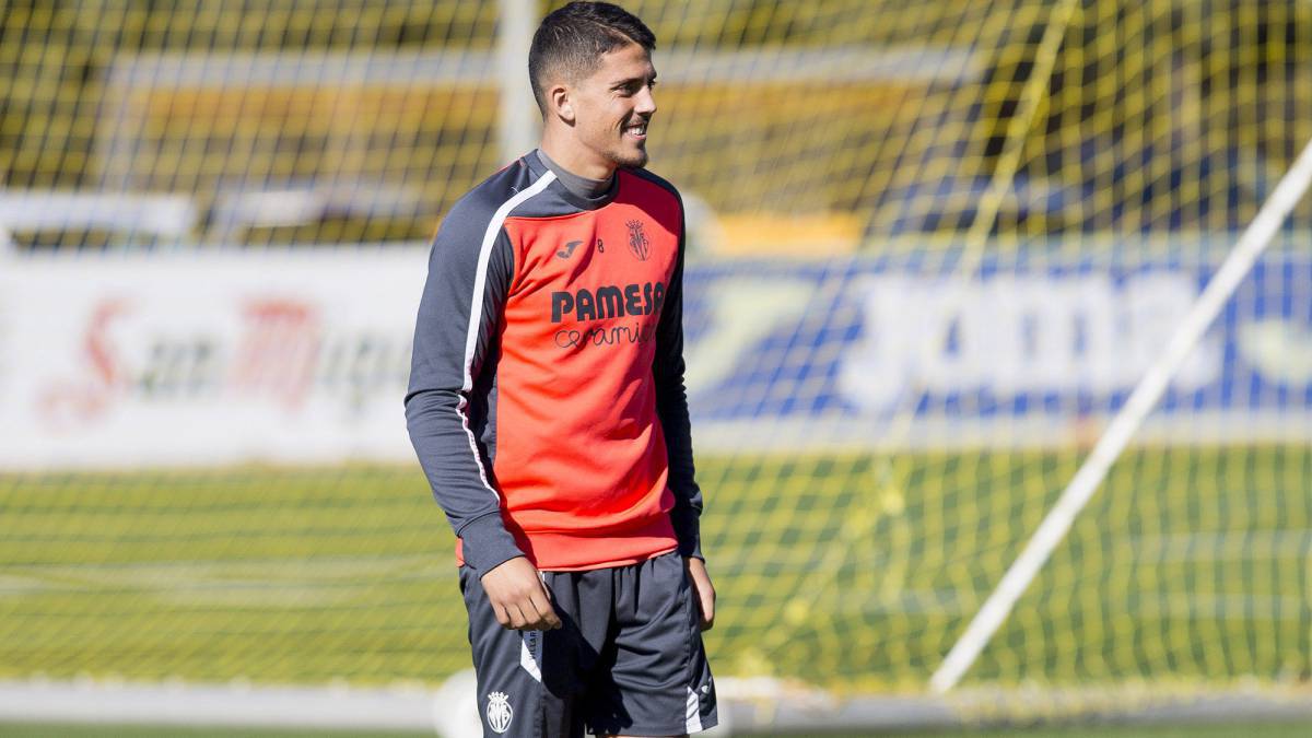 Pablo Fornals durante una sesión de entrenamiento.