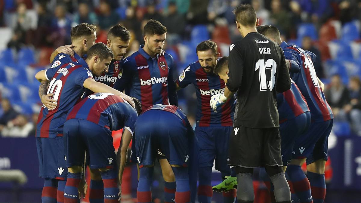 Los jugadores del Levante