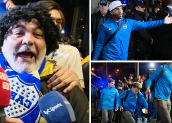 Locura argentina en la llegada de Boca a su hotel de concentración