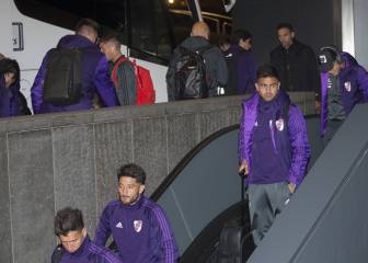 Doce horas después de Boca, River Plate aterrizó en Madrid
