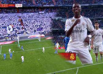 Este fue el primer gol de Vinicius en el Real Madrid