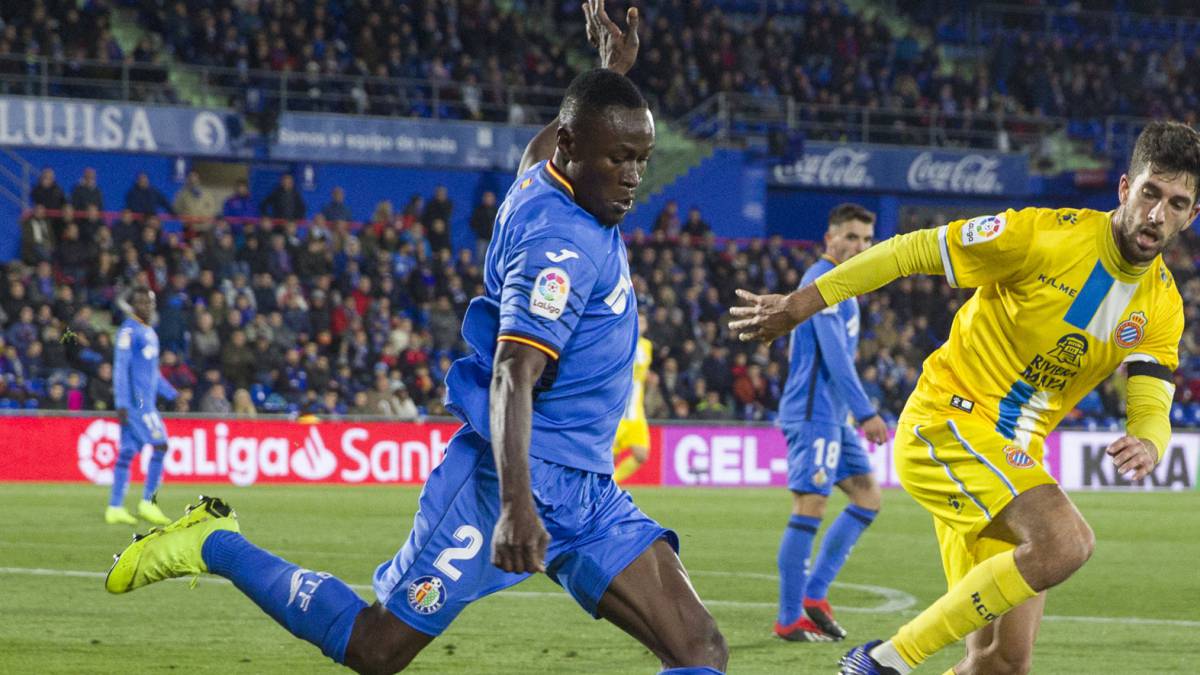 Djené, jugador del Getafe.