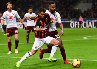 El Milán se atasca con el Torino y no aprovecha el tropiezo del Lazio