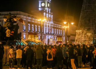 La Puerta del Sol se tiñó de rojo y blanco tras el triunfo de River