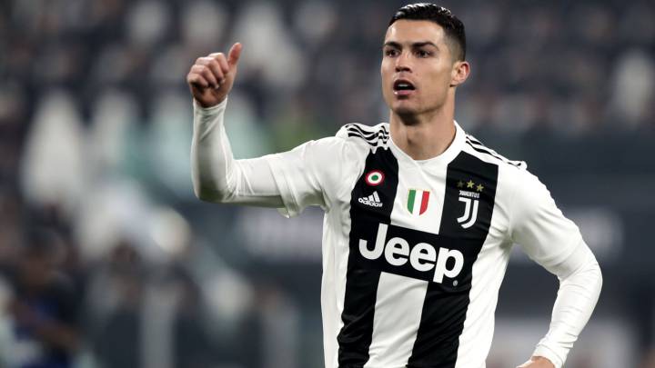 El jugador portugués de la Juventus, Cristiano Ronaldo, durante un partido.