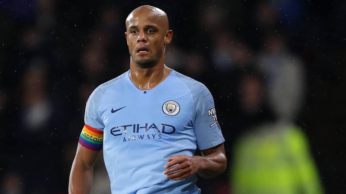 el central belga del Manchester City, Vincent Kompany, durante un partido.