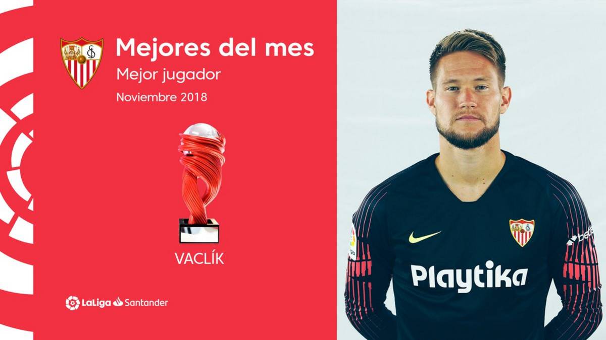 Vaclik es elegido mejor jugador de LaLiga en noviembre