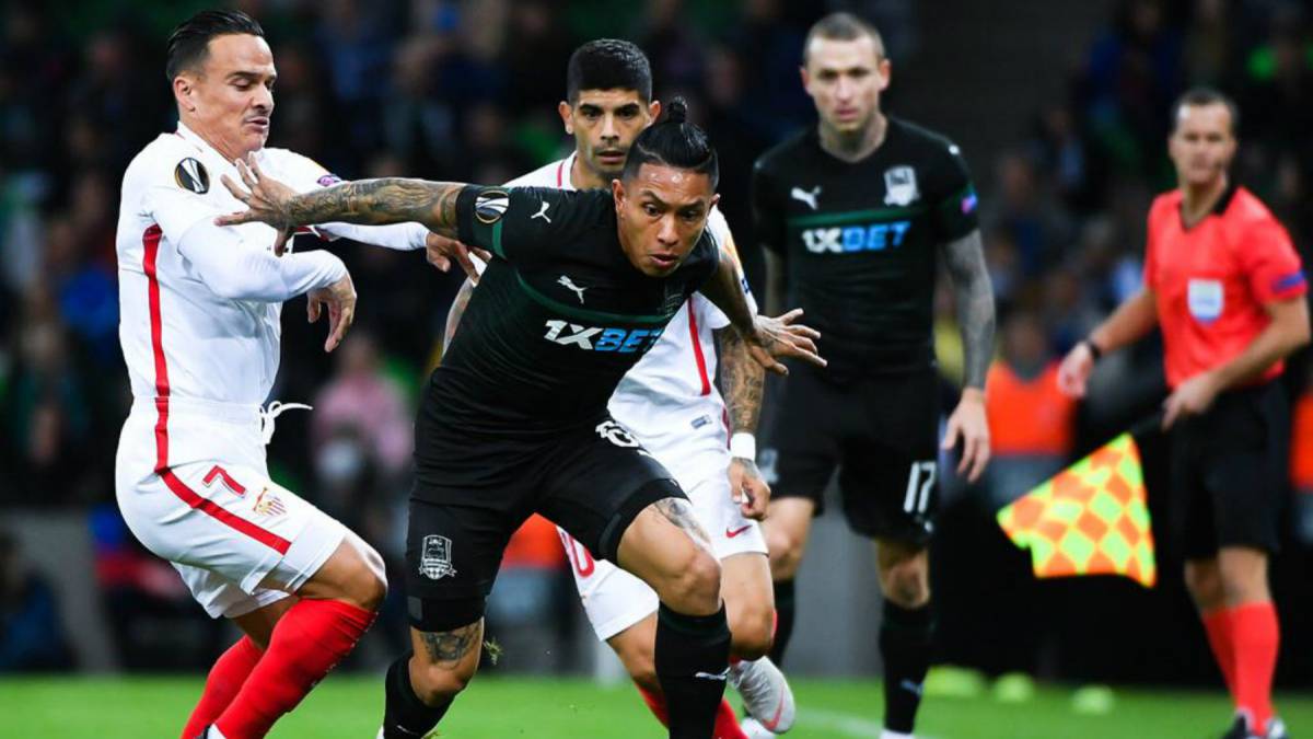 El Sevilla juega ante el Krasnodar del lateral ecuatoriano Cristian Ramírez, al que le gusta LaLiga: "Espero jugar allí en un futuro más o menos cercano".