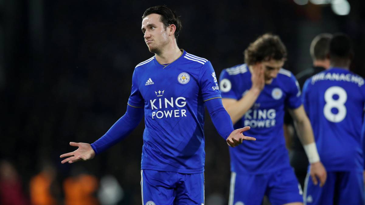 El lateral izquierdo del Leicester City, Ben Chilwell, durante un partido.