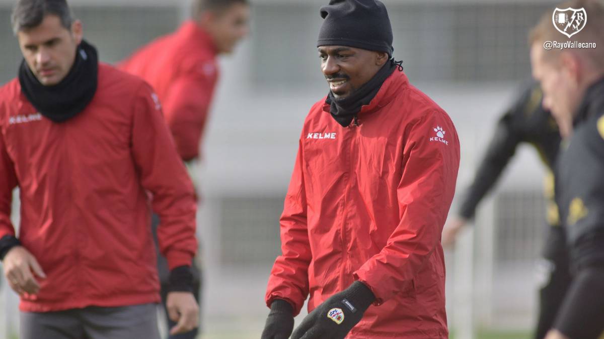 Gaël Kakuta durante una sesión de entrenamiento.