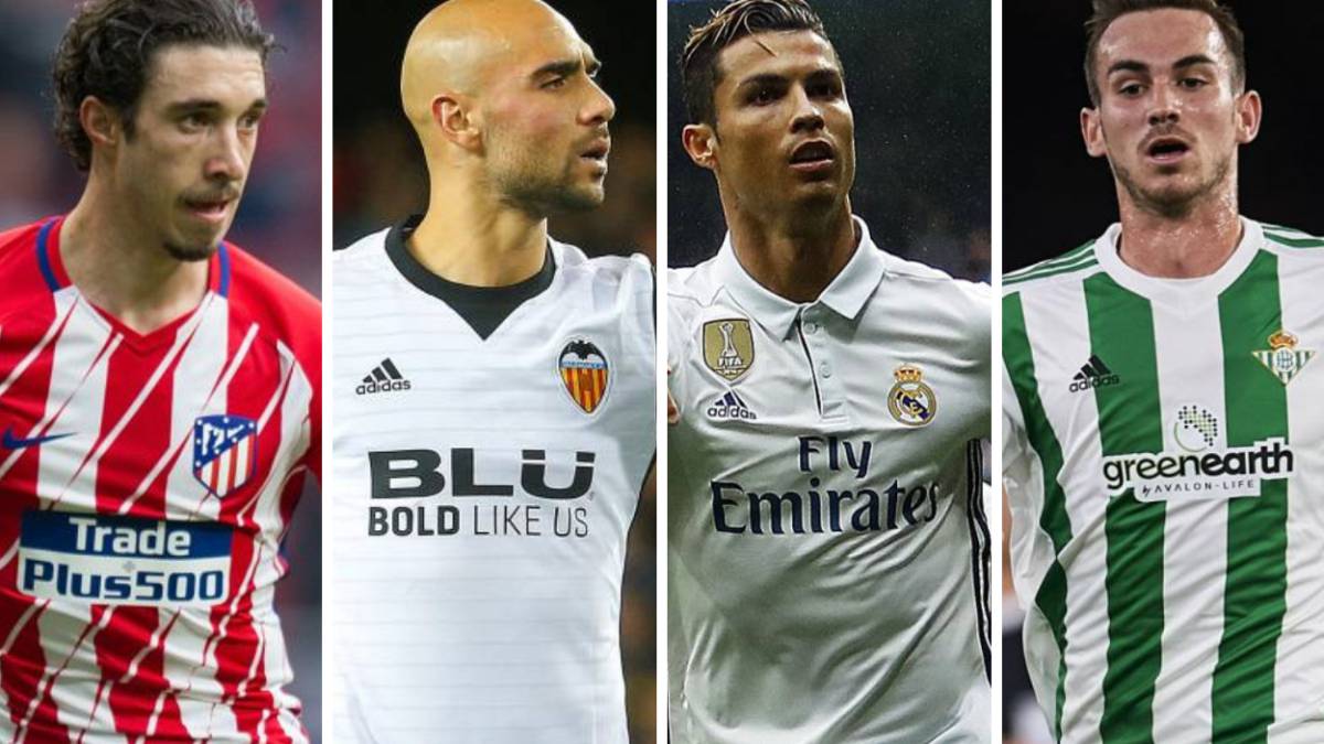 Vrsaljko, Zaza, Cristiano Ronaldo y Fabián, exjugadores de LaLiga
