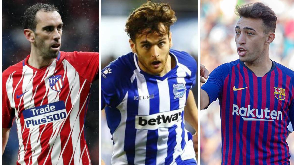 Godín, Ibai Gómez y Munir.